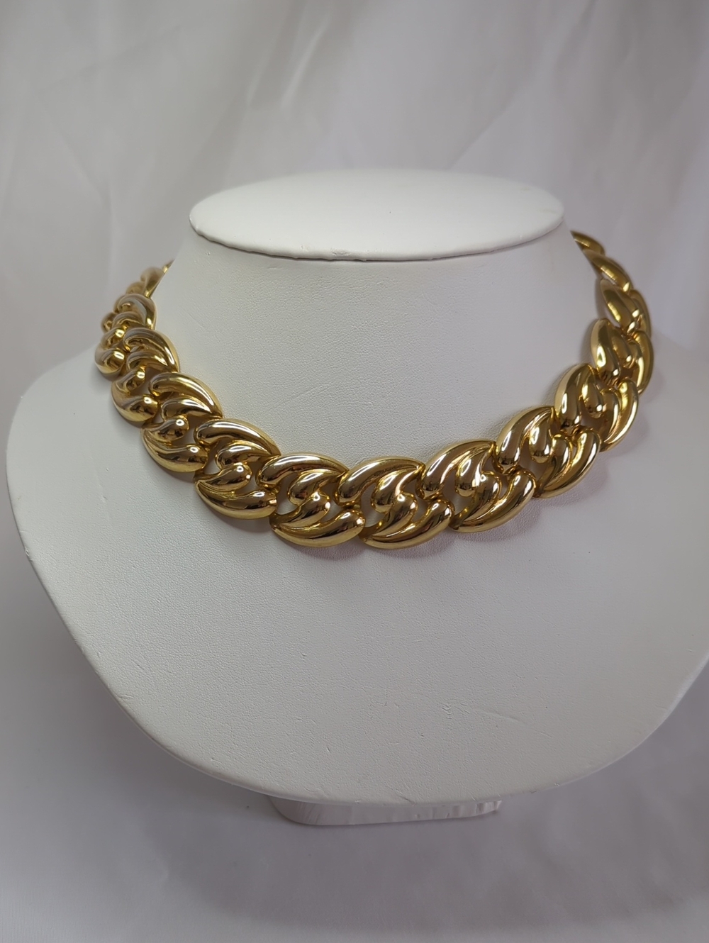 Gold Link Statement Necklace - Women Jewelry